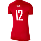 PICKLEBALL WELLINGTON WOMENS NIKE PARK JERSEY - RED