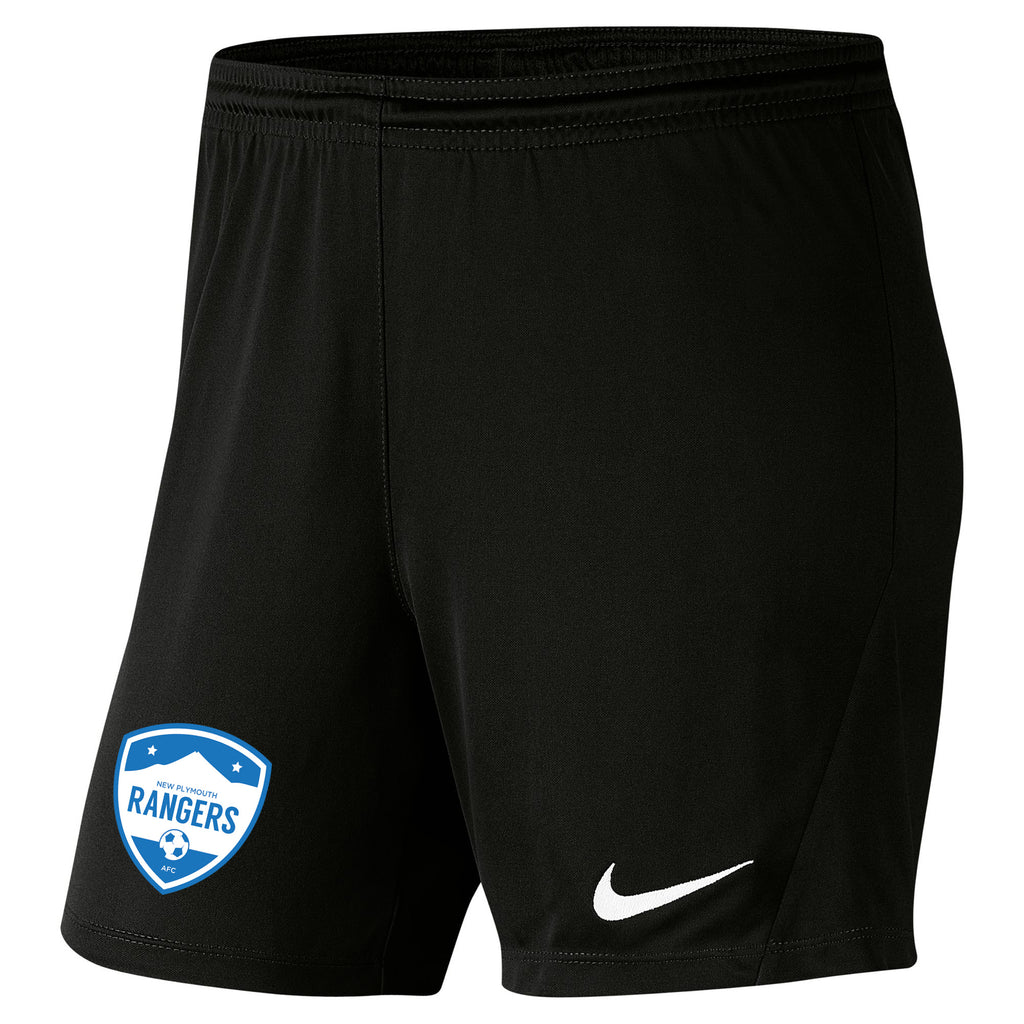 NEW PLYMOUTH RANGERS AFC NIKE PARK III KNIT BLACK SHORT - WOMEN'S
