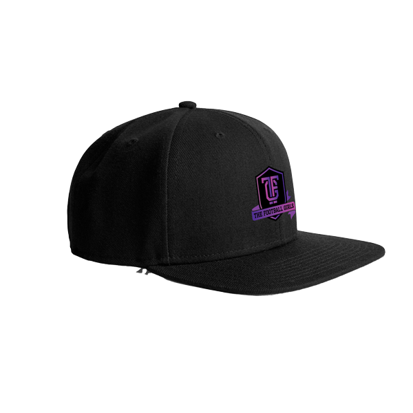 THE FOOTBALL GIRLS FLAT PEAK CAP