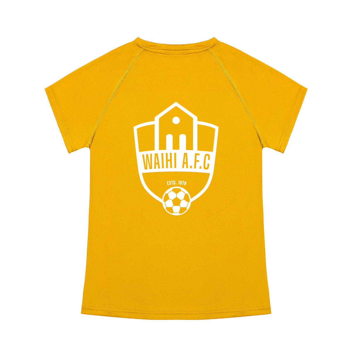 WAIHI AFC GOLD PERFOMANCE TEE - WOMENS